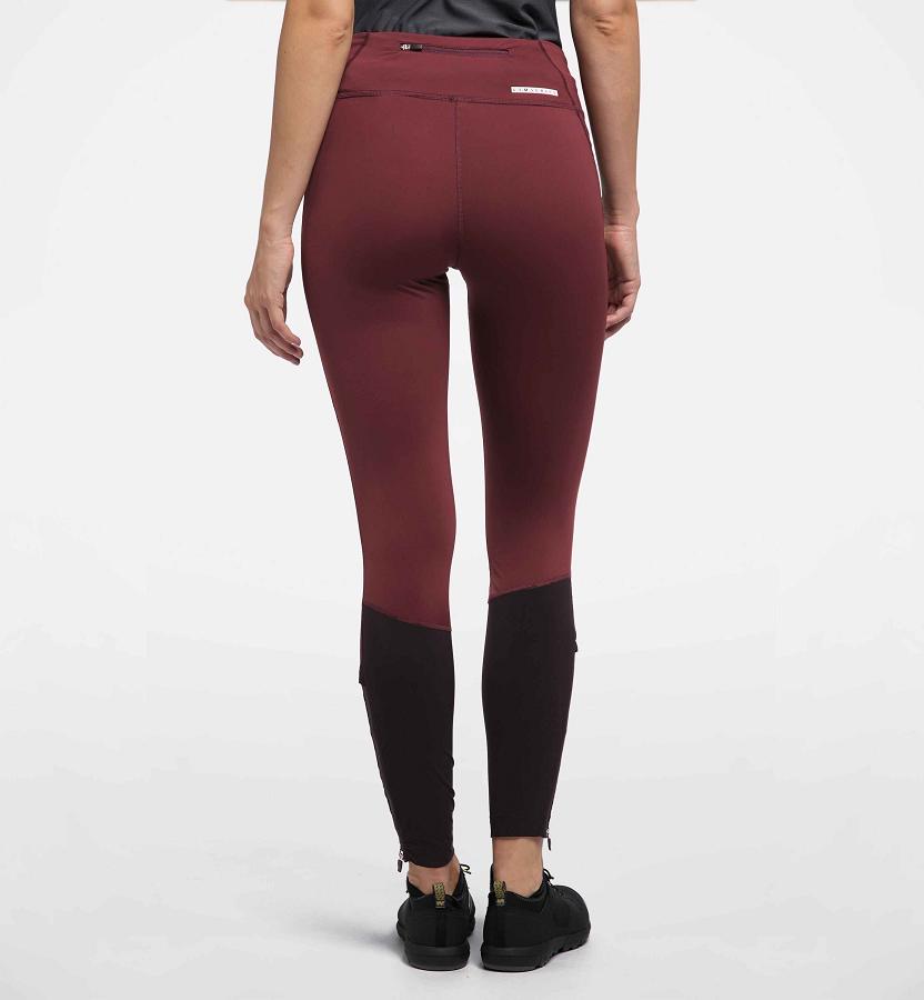 Haglöfs Womens L.I.M Comp Tights Red/Black New Zealand 36784TWPF